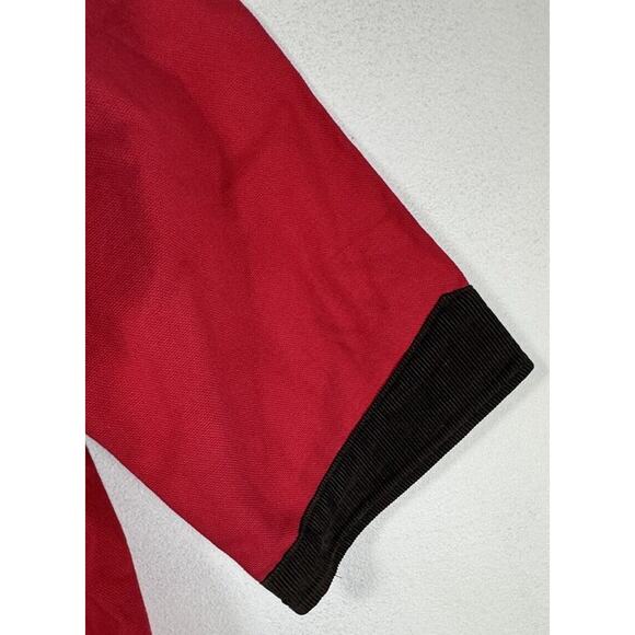 Sheyenne Red Rodeo Duster Coat Snap Button Corduroy Trim SZ 12 Western USA Made - Picture 5 of 11